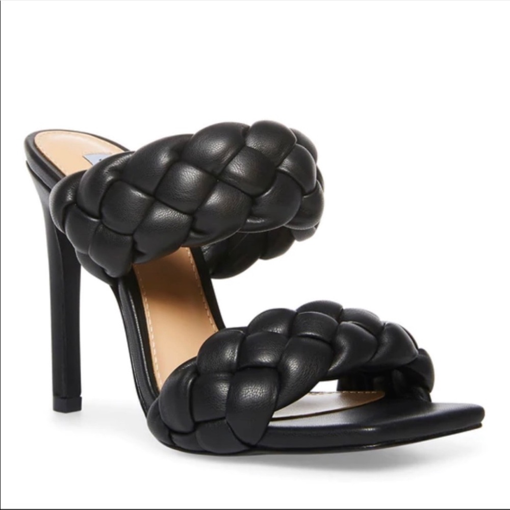 Steve Madden Kenley Braided Heels Black Size 9
